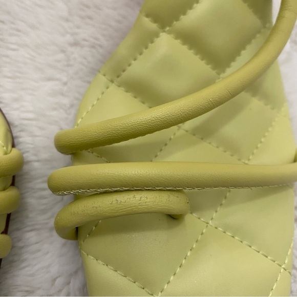 Sam Edelman Lime Green Leather Strappy Heels Size 7.5 - Picture 4 of 16